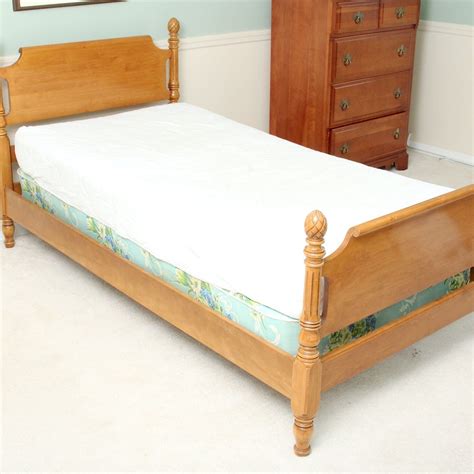 vintage maple twin with metal box spring millet|Vintage Maple Twin Bed .